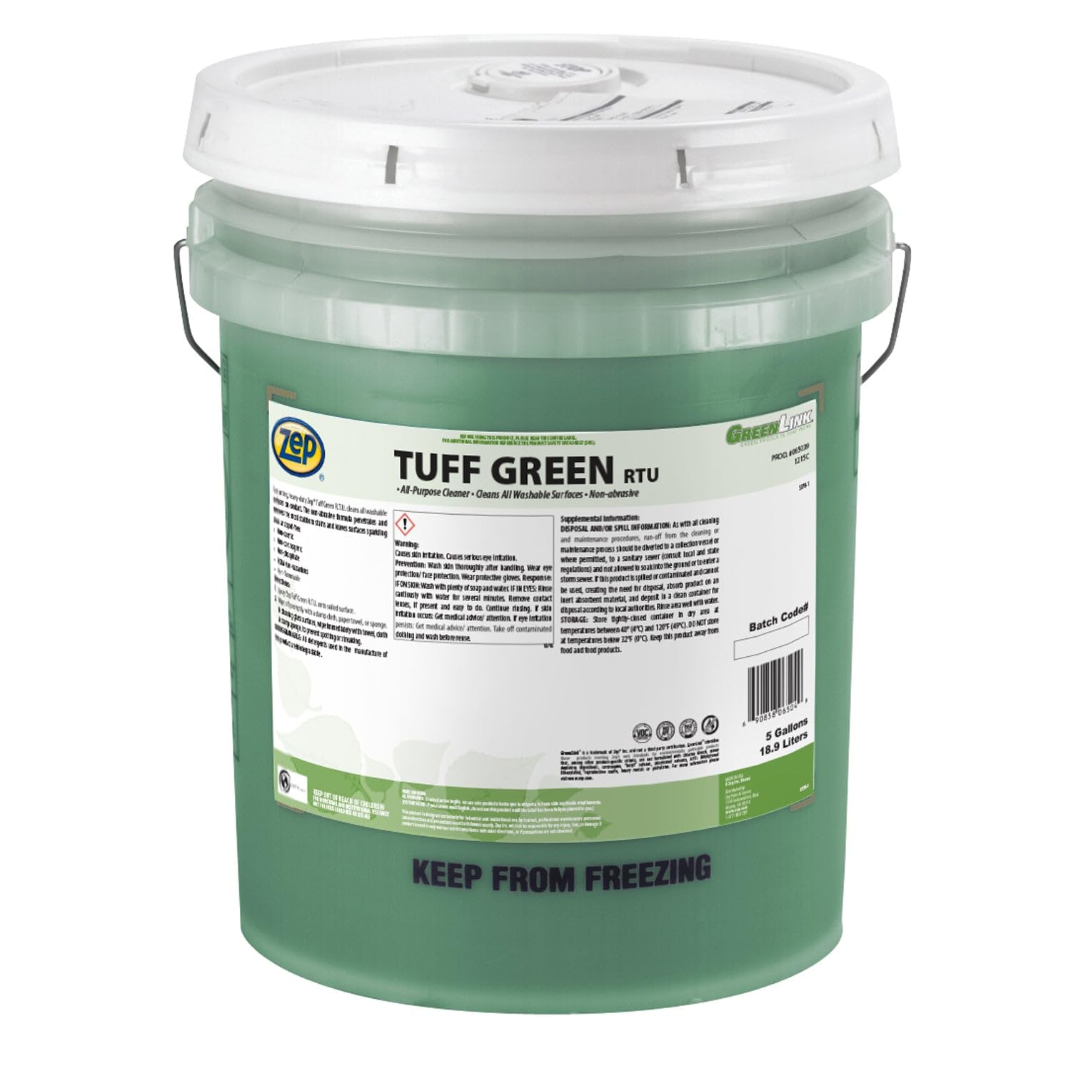 Amazon.com: Zep Tuff Green RTU All-Purpose Cleaner - 5 Gallon Amazon.com: Zep Tuff Green RTU All-Purpose Cleaner - 5 Gallon